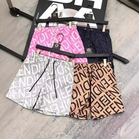 Fendi New foreign trade beach pants full print shorts men and women couple casual pants thin-2492  