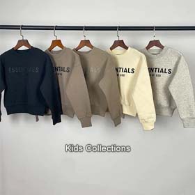 Essentianls Children's round neck fleece sweatshirt-2717  