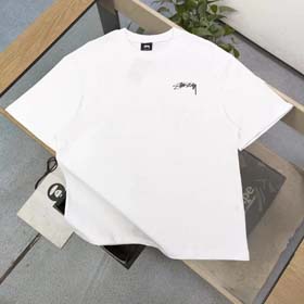 STU pink crystal letter print round neck short sleeve T-shirt(39 styles)-1874